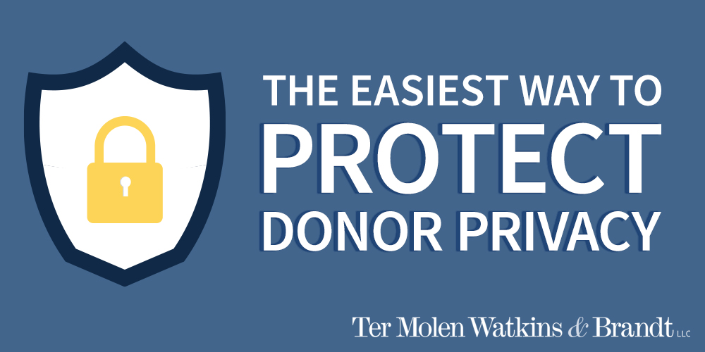 The Easiest Way to Protect Donor Privacy
